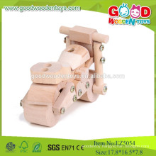 2015 Top Quality And Cheap Kid's Car Toy,Motorcycle-DIY Toys,Mini Natural Colors Wooden Car